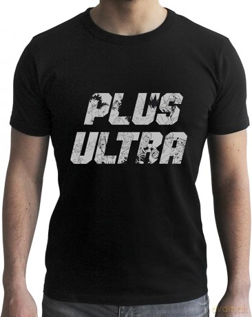 MY HERO ACADEMIA T-shirt Plus Ultra man SS black new fit L