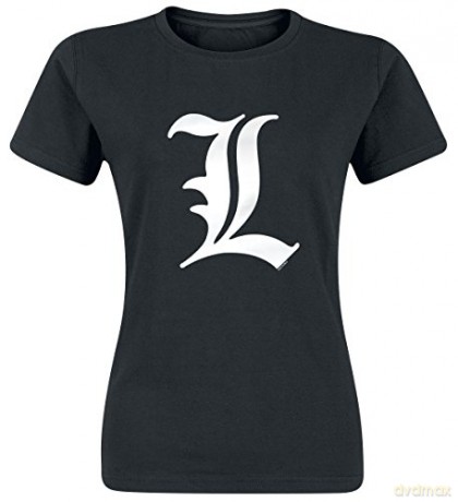 DEATH NOTE T-shirt L tribute woman SS black basic L