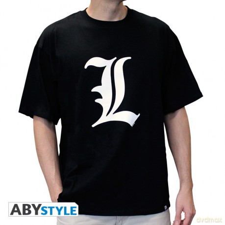DEATH NOTE T-shirt L tribute man SS black basic S