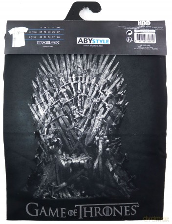 GAME OF THRONES T-shirt Iron throne man SS black New fit (Gra o Tron) M