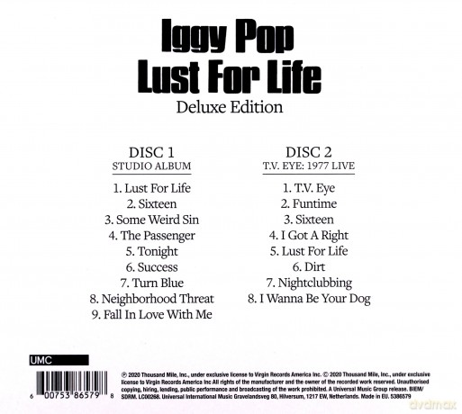 Iggy Pop: Lust For Life [2CD]