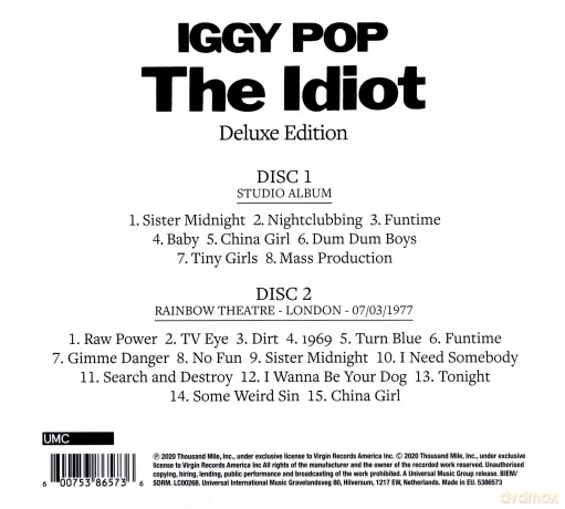 Iggy Pop: The Idiot [2CD]