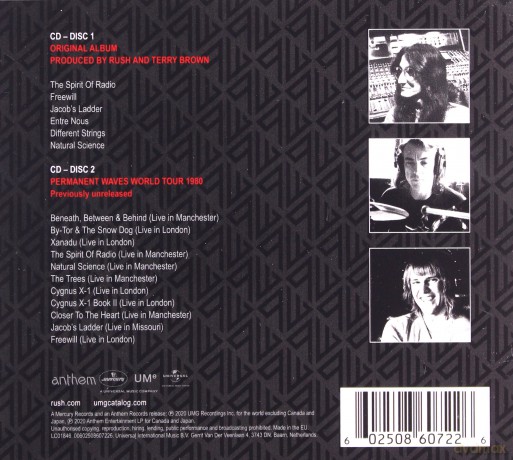 Rush: Permament Waves - 40th Anniversary [2CD]