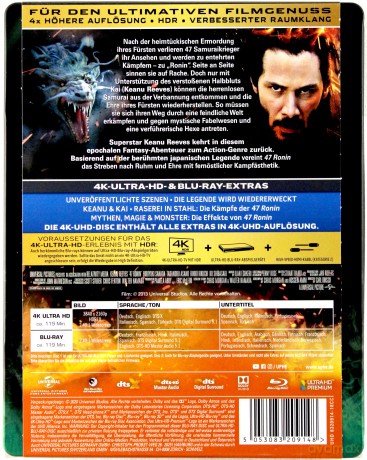 47 Ronin (47 roninów) (steelbook) [Blu-Ray 4K]+[Blu-Ray]