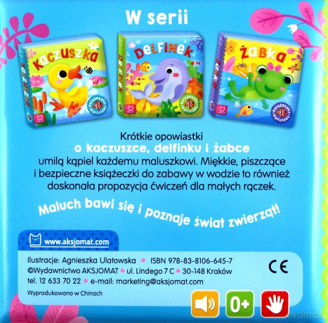 Delfinek. Książeczka kąpielowa - Anna Podgórska [KSIĄŻKA]