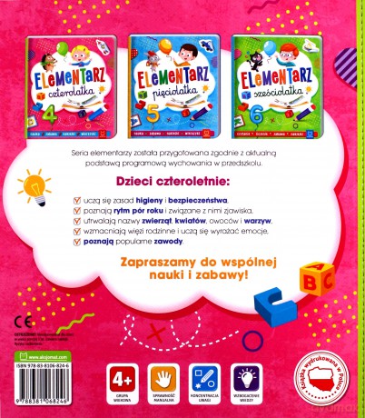 Elementarz czterolatka - Agnieszka Bator [KSIĄŻKA]