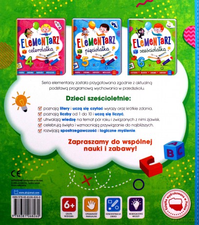 Elementarz sześciolatka - Agnieszka Bator [KSIĄŻKA]