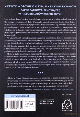 Jak zrobić statek kosmiczny O bandzie awanturników, zaciętym wyścigu oraz o narodzinach prywatnej astronautyki - Julian Guthrie, Stephen Hawking [KSIĄŻKA]