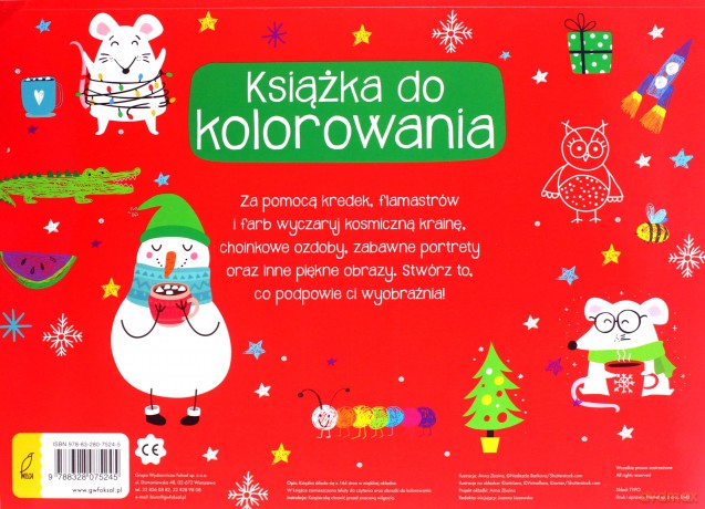 Książka do kolorowania z bałwankiem [KSIĄŻKA]
