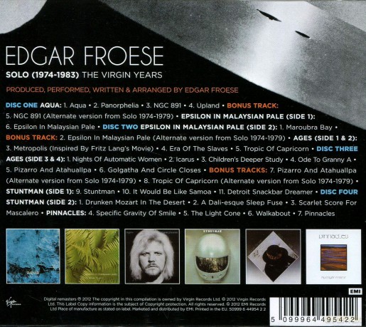 Edgar Froese: The Virgin Years: 1974-1983 [4CD]