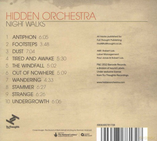Hidden Orchestra: Night Walks (digipack) [CD]