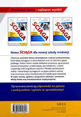 Ściąga. Szkoła średnia. Młoda Polska-Dwudziestolecie międzywojenne. [KSIĄŻKA]
