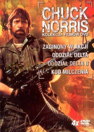 Gwiazdy kina: Chuck Norris - Zaginiony w akcji / Oddział Delta 1/ Oddział Delta 2 / Kod milczenia BOX [4DVD]