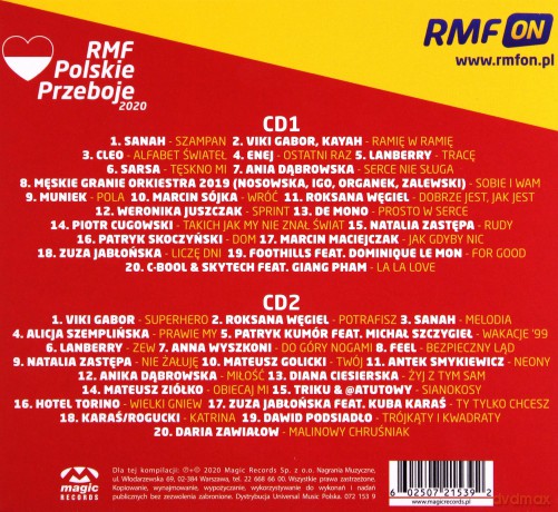 RMF Polskie Przeboje 2020 [2CD]