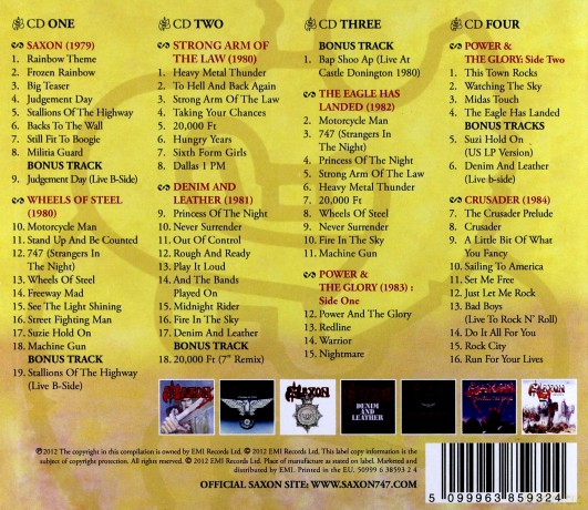 Saxon: The Carrere Years: 1979-1984 [4CD]