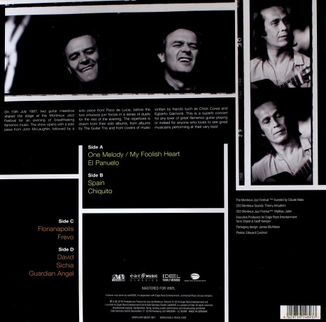Paco De Lucia & John McLaughlin: Paco and John Live At Montreux 1987 [2xWinyl]