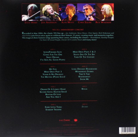 Yes: Songs From Tsongas - 35th Anniversary Concert [4xWinyl]