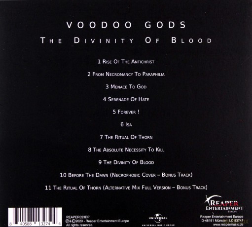 Voodoo Gods: The Divinity Of Blood (digipack) [CD]