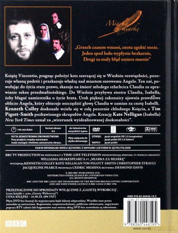 Spektakl Teatru TV: Miarka za miarkę (BBC) (booklet) [DVD]