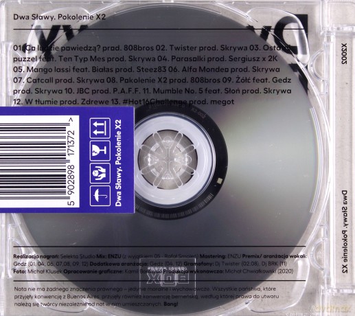 Dwa Sławy: Pokolenie X2 [CD]