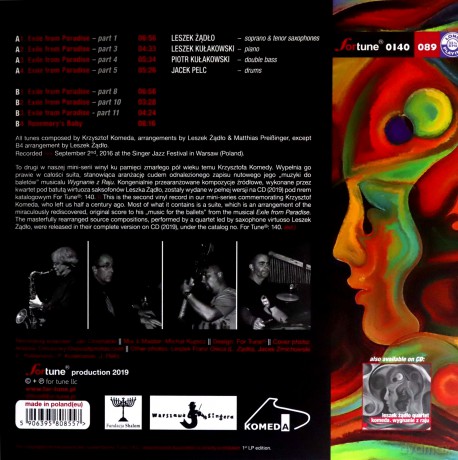 Leszek Żądło Quartet: Wygnanie z Raju [Winyl]