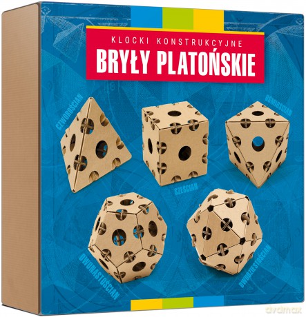 Cardblocks Kartonowe klocki konstrukcyjne Bryły platońskie [KLOCKI]