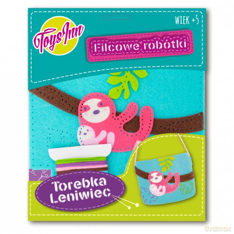 Torebka mała leniwiec niebieska [KLOCKI]