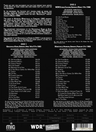 Joe Jackson: Live At Rockpalast [2DVD]