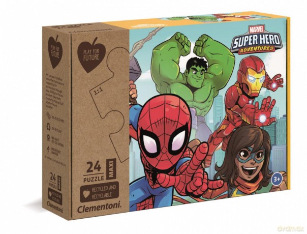 CLEMENTONI 24 el. Maxi Marvel [PUZZLE]