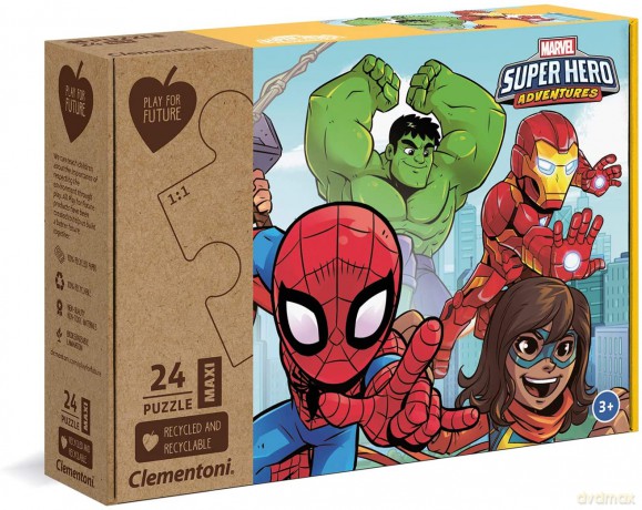 CLEMENTONI 24 el. Maxi Marvel [PUZZLE]