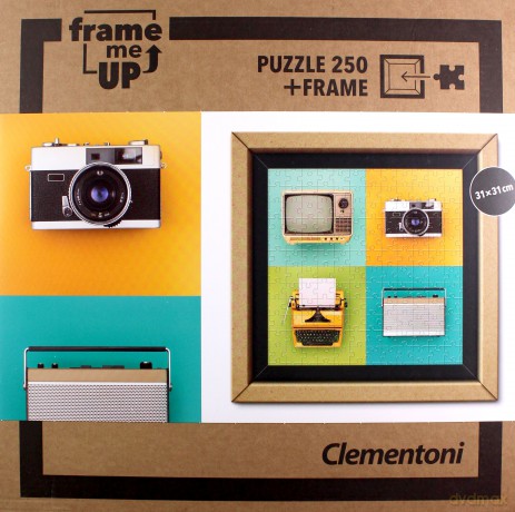 CLEMENTONI 250 el. Frame Me Up - Elektronika Vintage [PUZZLE]