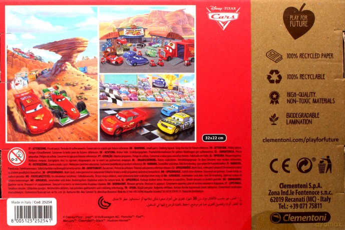 CLEMENTONI 3x48 el. Auta [PUZZLE]