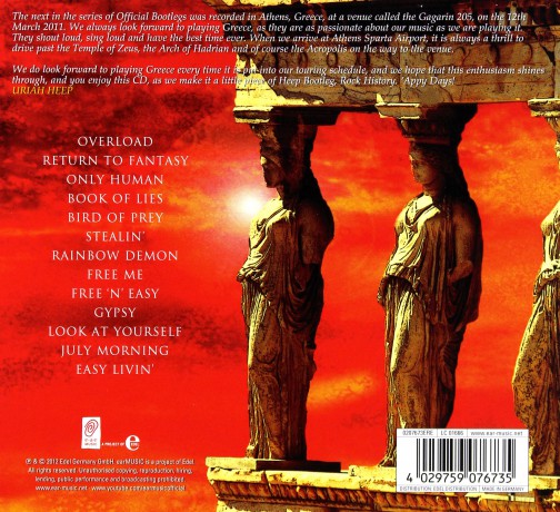Uriah Heep: Official Bootleg Vol 5 - Live In Athens 2011 (Digipack) [CD]