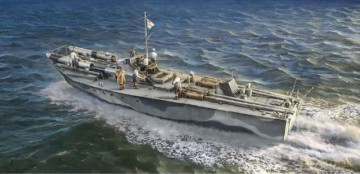 Model do sklejania Vosper 74 Łódź z załogą
