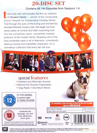Modern Family: Season 1-6 (Współczesna rodzina) [BOX] [20DVD]