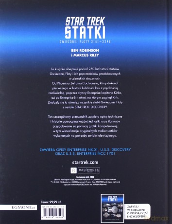 Encyklopedia statków Star Trek. Statki Gwiezdnej Floty 2151-2293 - Ben Robinson, Marcus Riley, Matt McAllister [KOMIKS]