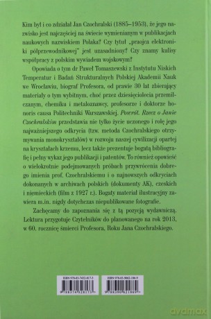 Powrót. Rzecz o Janie Czochralskim - Paweł Tomaszewski [KSIĄŻKA]