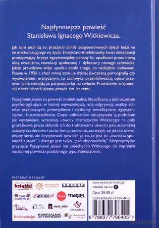 Pożegnanie jesieni - Stanisław Ignacy Witkiewicz [KSIĄŻKA]