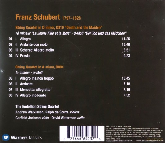 Endellion String Quartet: Schubert: String Quartets,Rosamunde [CD]