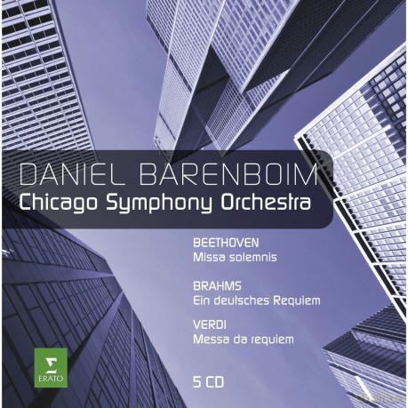 Meier / Hampson / Barenboim /Cso: Beet: Missa Solemnis / Ein Deutsches Requiem [5CD]