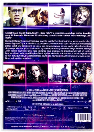 Kolor z przestworzy [DVD]