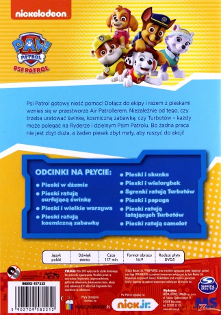Psi Patrol. Pieski Ratują Latających Turbotów [DVD]