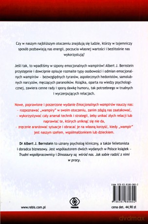 Emocjonalne wampiry - Albert J. Bernstein [KSIĄŻKA]
