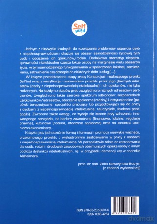 SELFIND Innowacyjne narzędzia pomiaru i elektronicznego wsparcia samodzielności życiowej osób z niepełnosprawnością intelektualną [KSIĄŻKA]