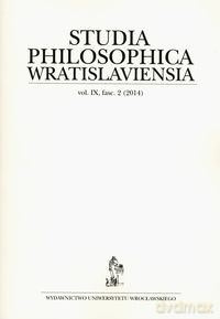 Studia philosophica wratislaviensia 2/2014 [KSIĄŻKA]
