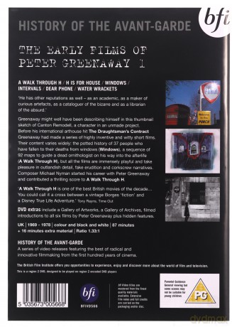 Early Films Of Peter Greenaway Vol. 1 [DVD]
