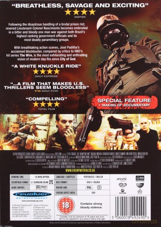 Elite Squad: The Enemy Within (Elitarni - Ostatnie starcie) [DVD]