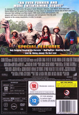 Jumanji: The Next Level (Jumanji: Następny poziom) [DVD]
