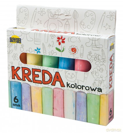 Kreda Dromader chodnikowa kolorowa 6 sztuk