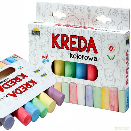Kreda Dromader chodnikowa kolorowa 8 sztuk